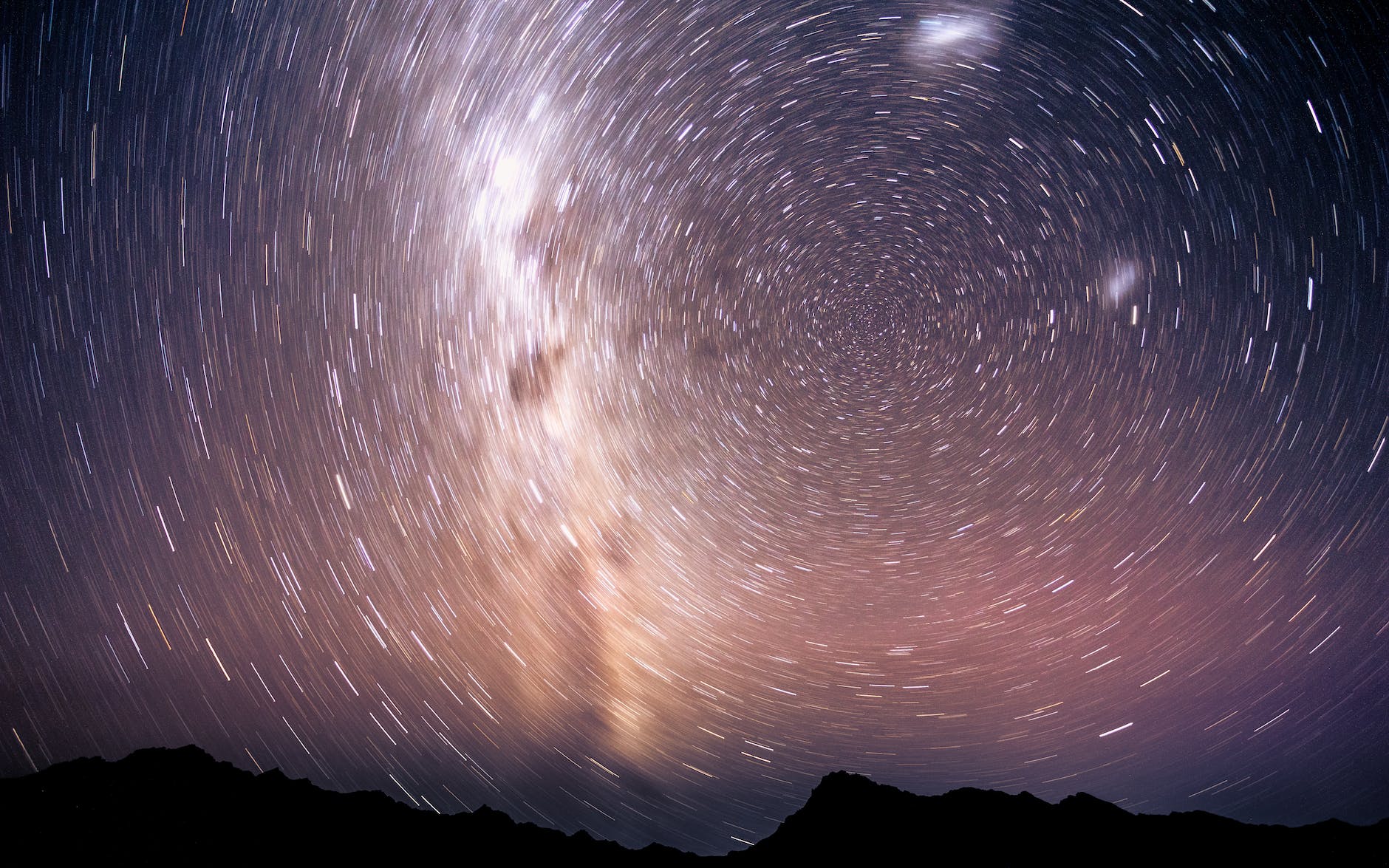 time lapse photography of stars during night time